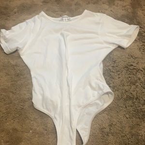 plain white bodysuit